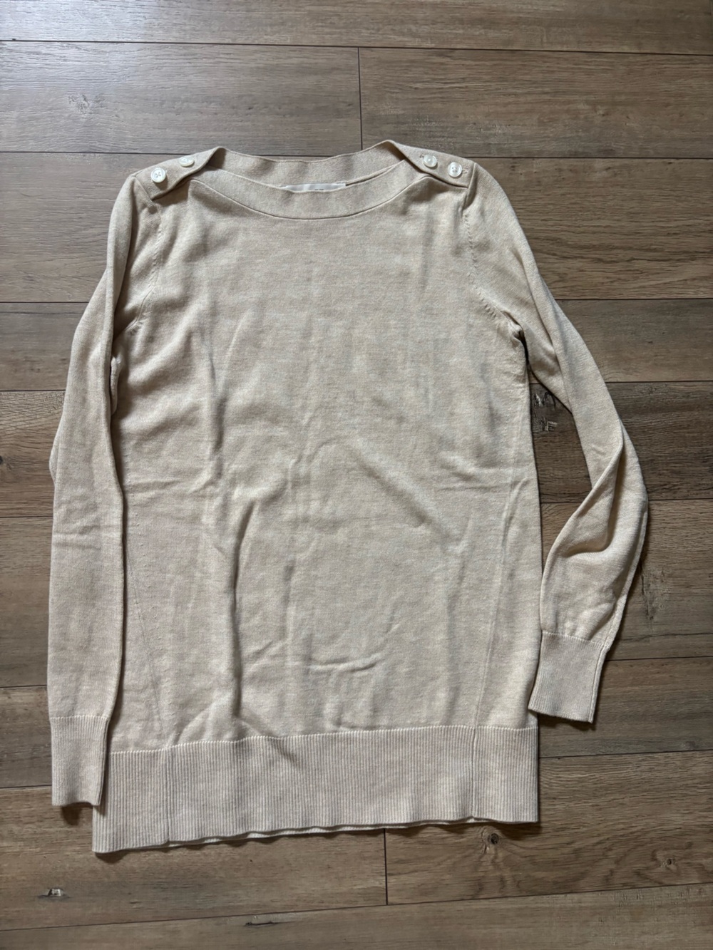 LOFT Cream Crewneck Sweater